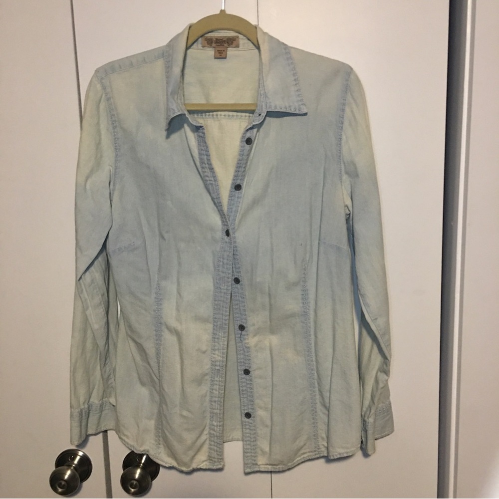 Nine West Vintage America Denim Botton Down Size M Preowned